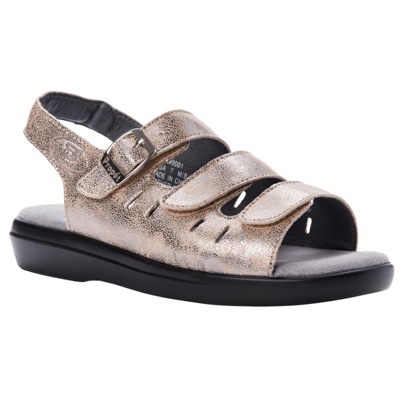 Propet Breeze Sandaler Dame Pearl Pewter | 0OiKF12f