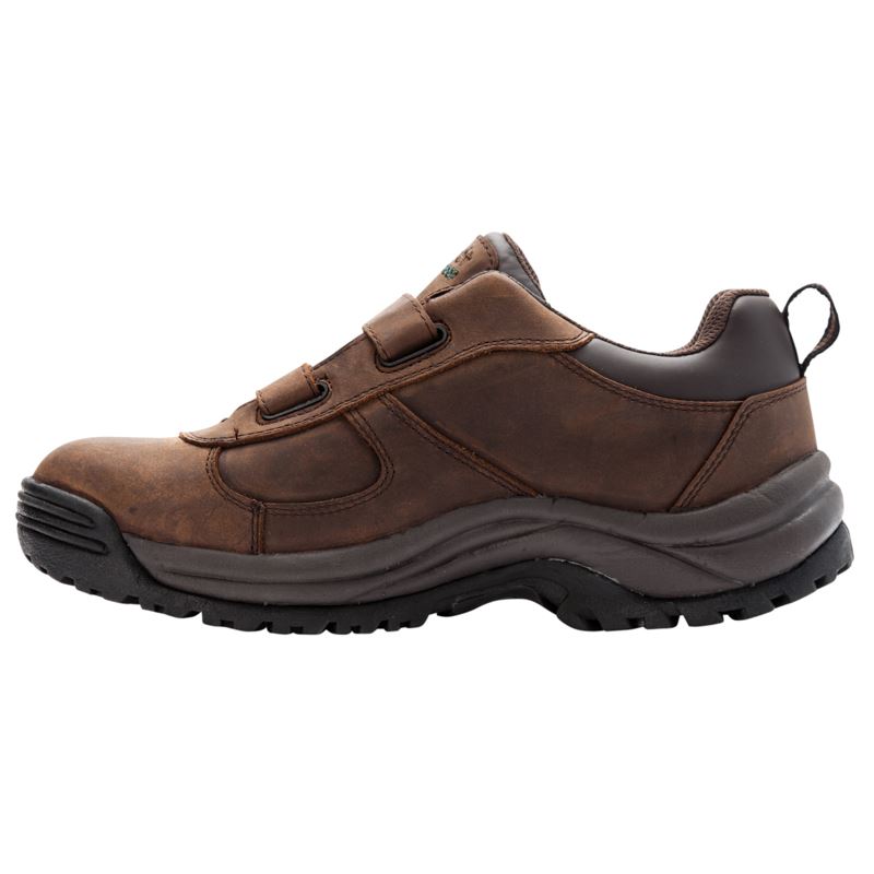 Propet Cliff Walker Low Páskové Outdoor Sko Herre Brune | AgD5h5Vc