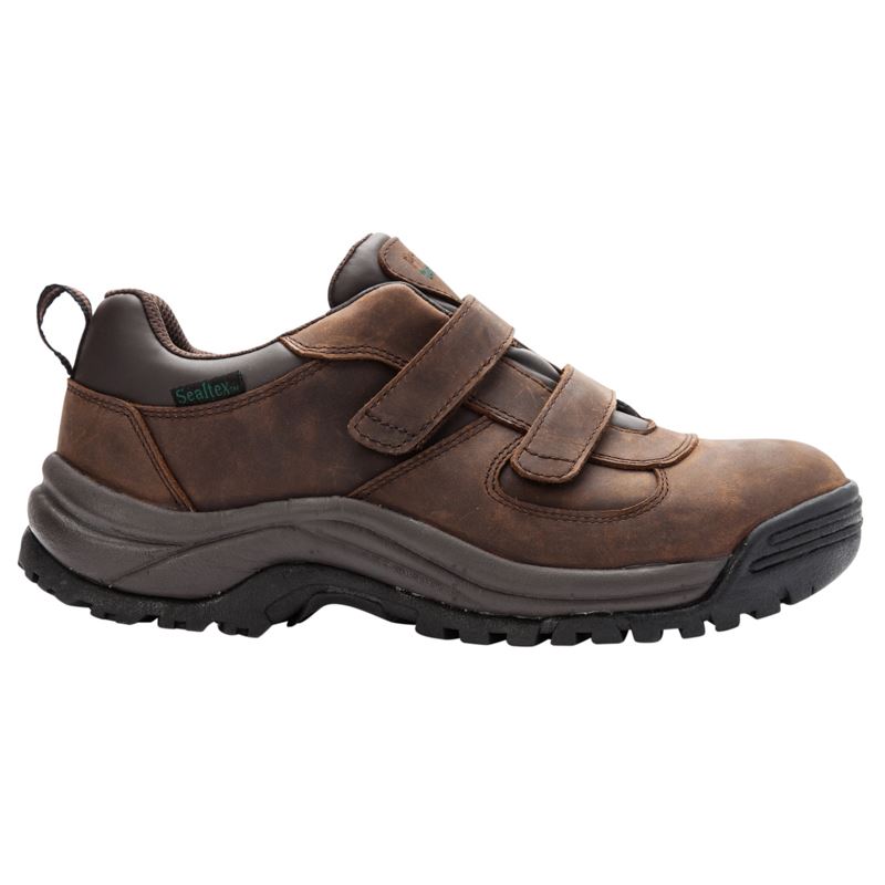 Propet Cliff Walker Low Páskové Outdoor Sko Herre Brune | AgD5h5Vc