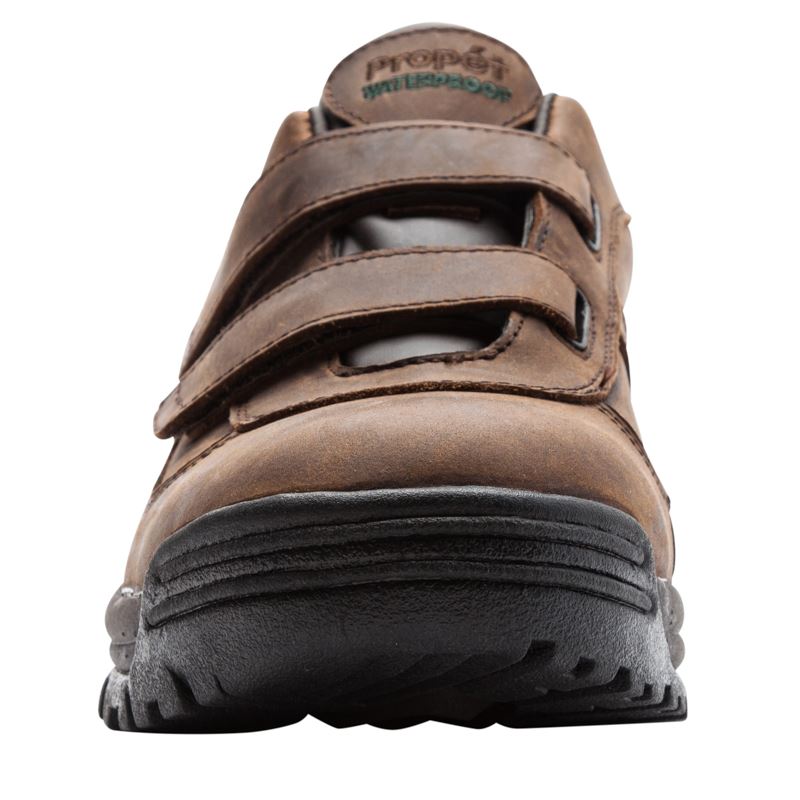 Propet Cliff Walker Low Páskové Outdoor Sko Herre Brune | AgD5h5Vc