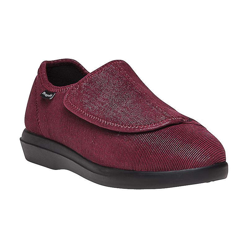 Propet Cush\'N Foot Diabetic Dame Merlot Corduroy | KH26gIKX