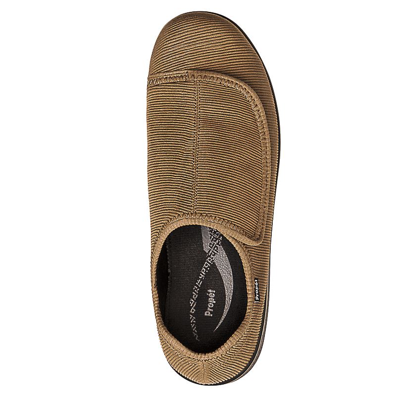 Propet Cush'N Foot Diabetic Herre Sand Corduroy | Mp2qxjWo