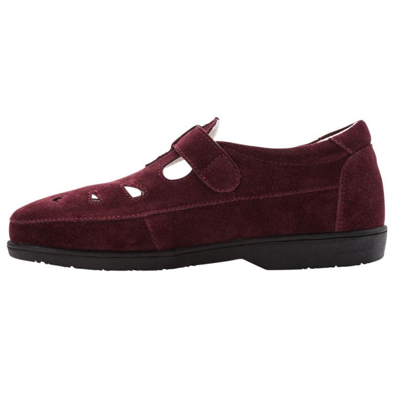 Propet Ladybug Fritidssko Dame Wine Suede | VuCzC0Rr