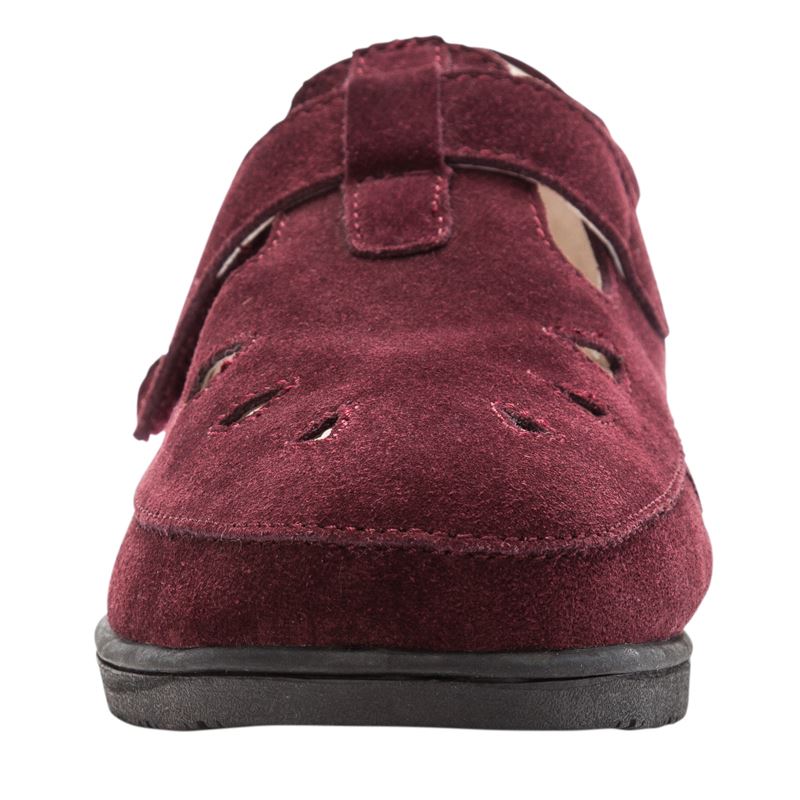 Propet Ladybug Fritidssko Dame Wine Suede | VuCzC0Rr