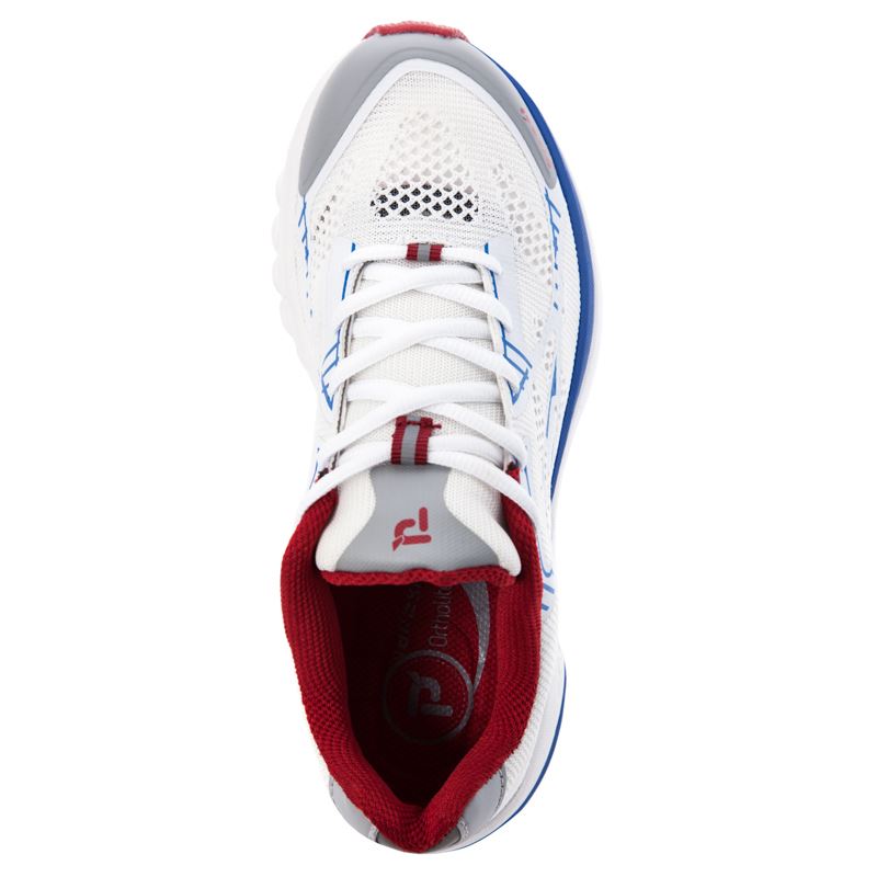 Propet One LT Sneakers Dame Hvide Rød | a9r4lTS8