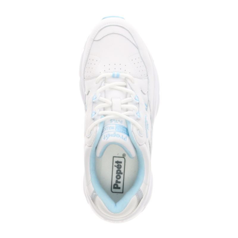 Propet Stabil Walker Sneakers Dame Hvide Blå | NKBj2lb9