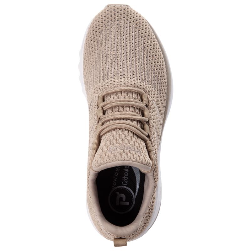 Propet Tour Knit Sneakers Dame Brune | FBA5xOWl