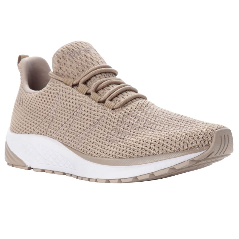 Propet Tour Knit Sneakers Dame Brune | FBA5xOWl