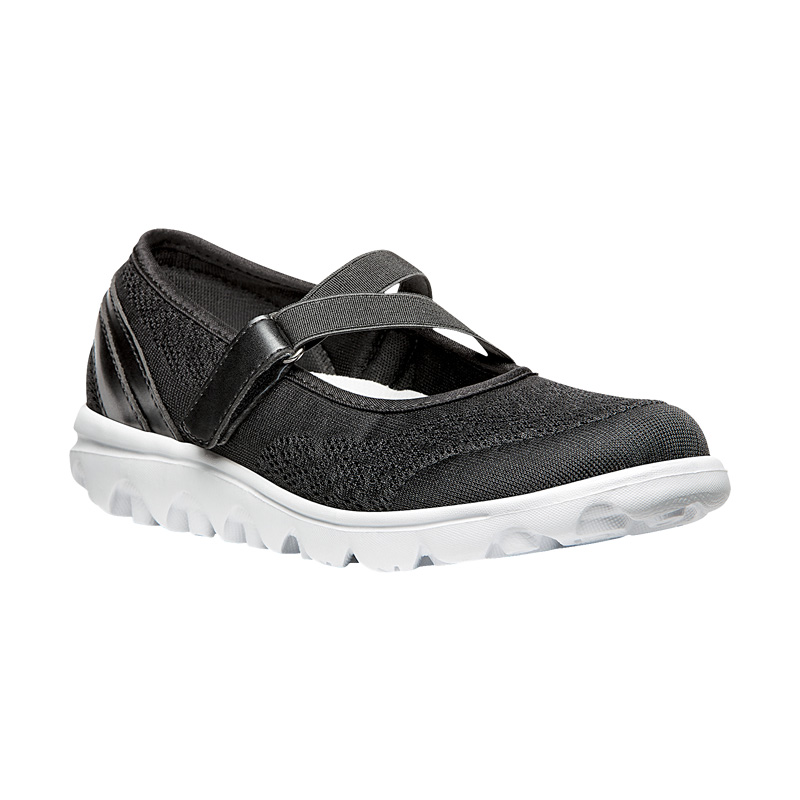 Propet TravelActiv Mary Jane Sneakers Dame Sort | YHnIUt4Q