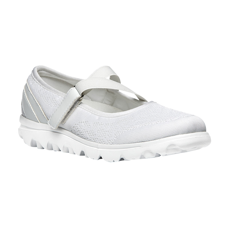 Propet TravelActiv Mary Jane Sneakers Dame Hvide | ofBJ0y1Z