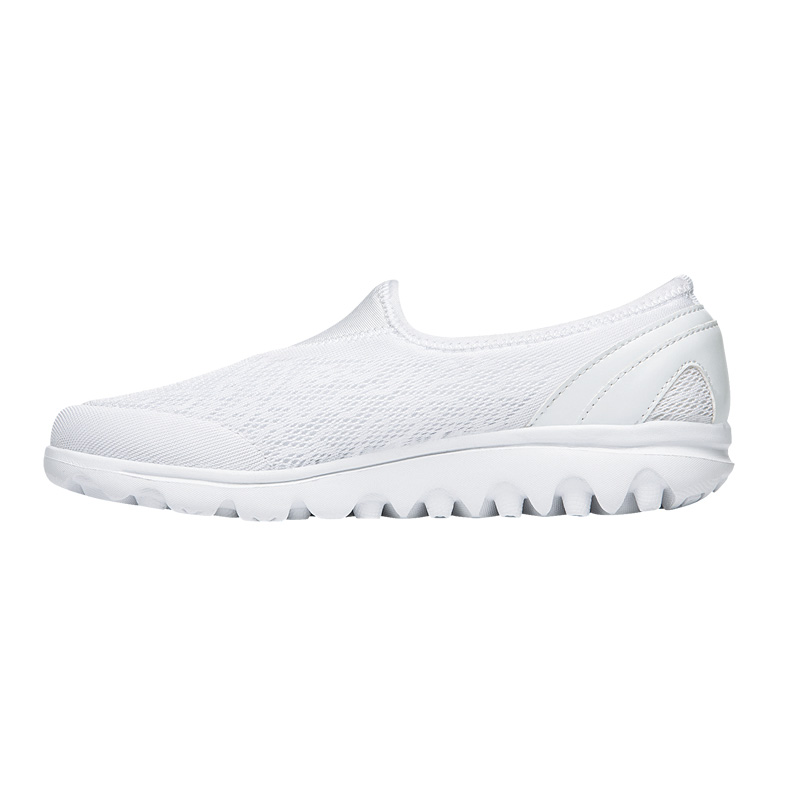 Propet TravelActive Slip-On Sneakers Dame Hvide | 3Y1alxFN