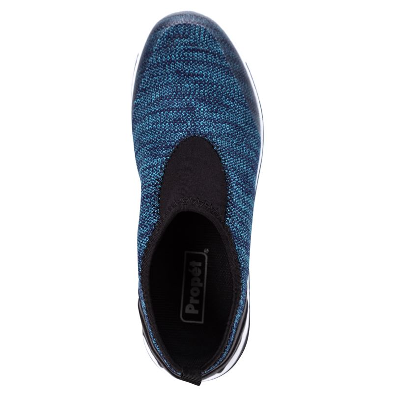 Propet TravelActive Slip-On Sneakers Dame Blå | 6tIqXhR8