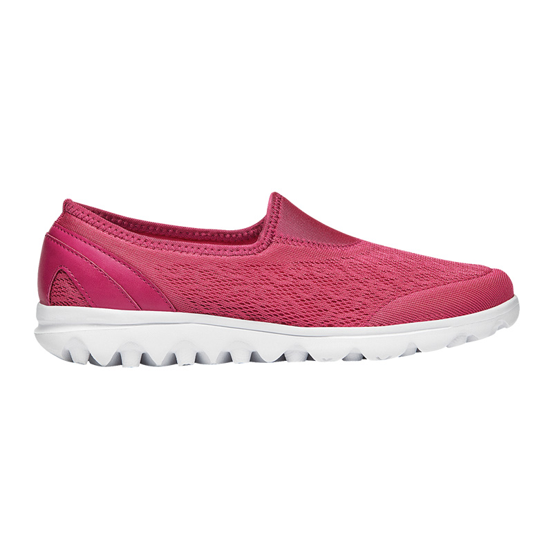 Propet TravelActive Slip-On Sneakers Dame Rød | ImnLjoZx