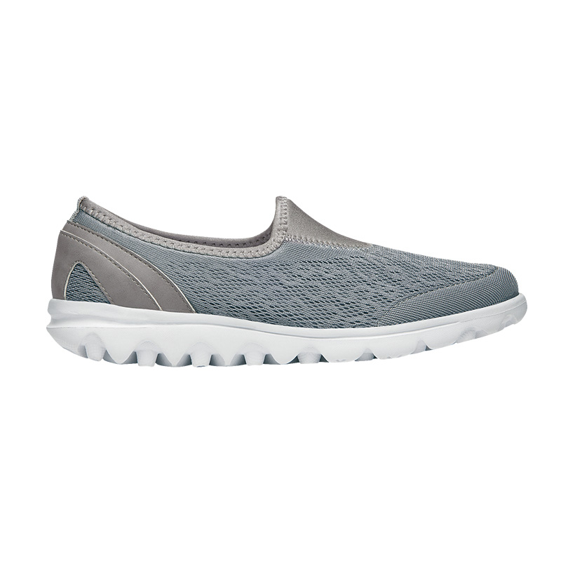 Propet TravelActive Slip-On Sneakers Dame Sølv | YV5CP9nY