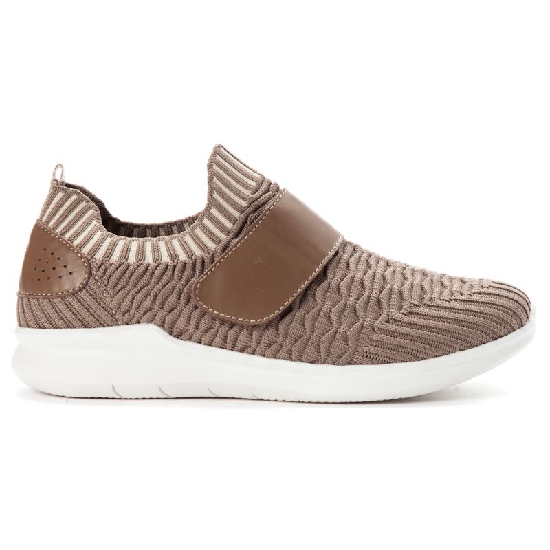 Propet TravelBound Páskové Sneakers Dame Smoked Taupe | Vw4FOESZ