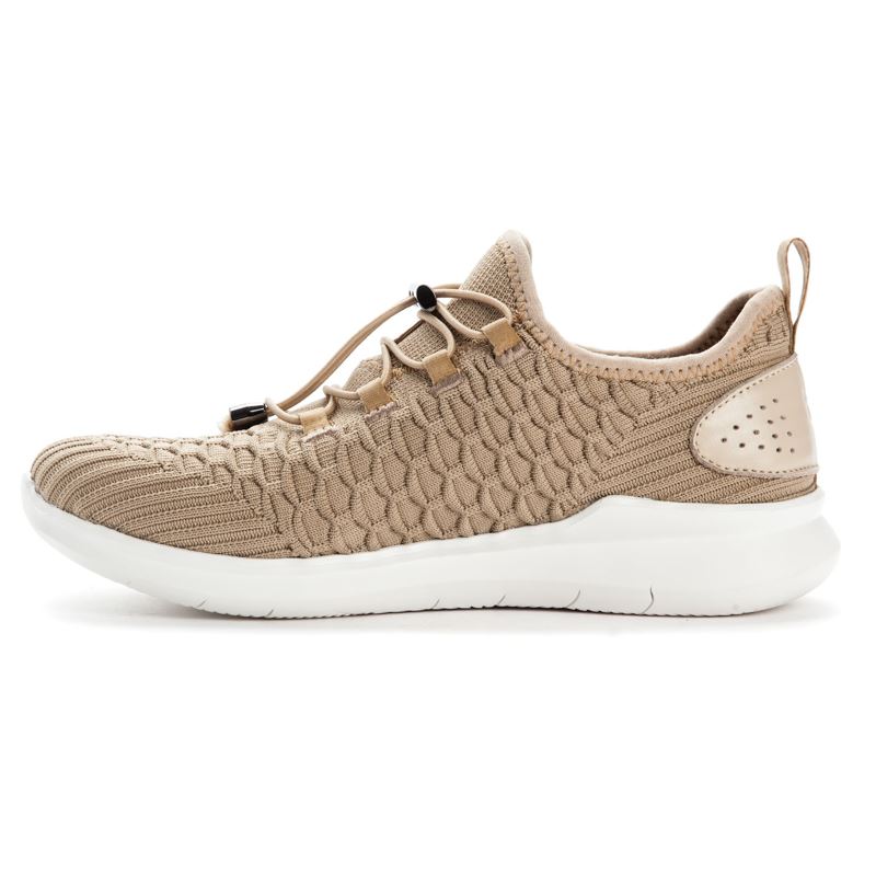 Propet TravelBound Sneakers Dame Lt Taupe | CiARPfdo