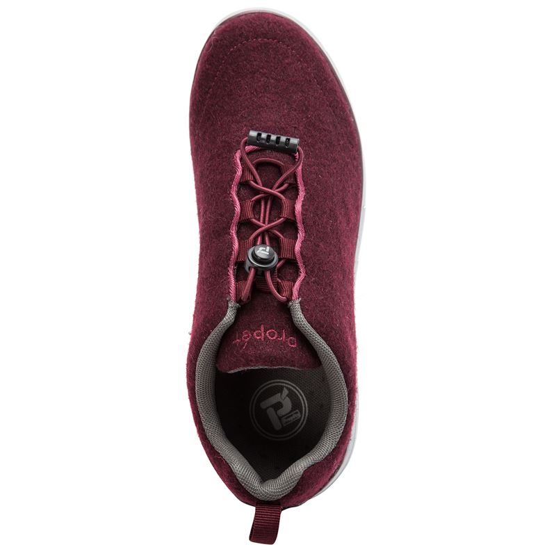 Propet TravelFit Prestige Sneakers Dame Bordeaux | 6SCEPQNr