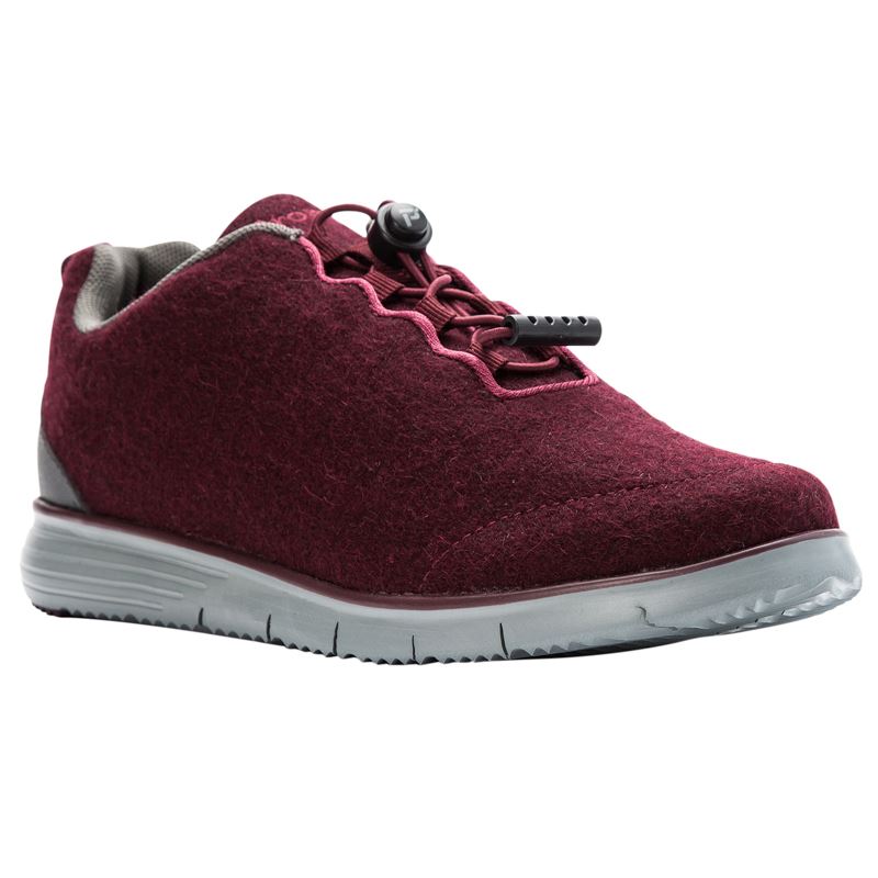 Propet TravelFit Prestige Sneakers Dame Bordeaux | 6SCEPQNr