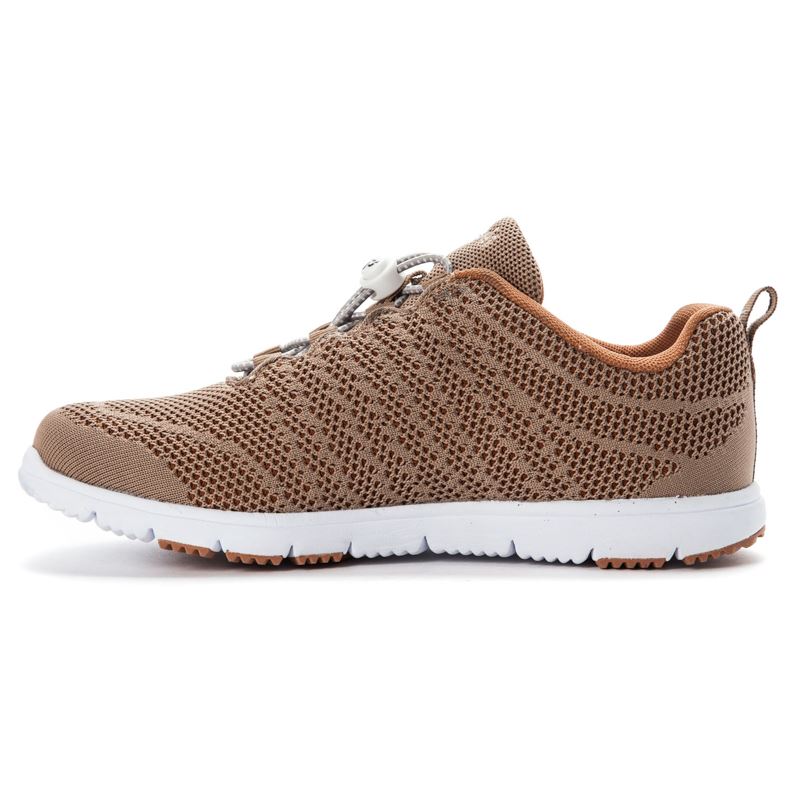 Propet TravelWalker EVO Sneakers Dame Taupe / Sienna | KC22uBWV