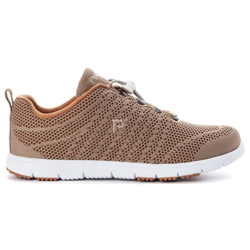 Propet TravelWalker EVO Sneakers Dame Taupe / Sienna | KC22uBWV