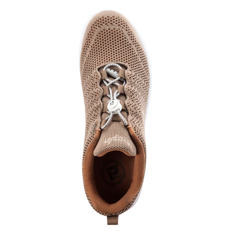 Propet TravelWalker EVO Sneakers Dame Taupe / Sienna | KC22uBWV