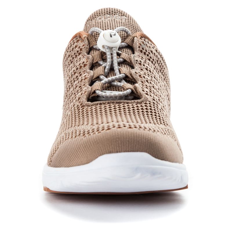 Propet TravelWalker EVO Sneakers Dame Taupe / Sienna | KC22uBWV