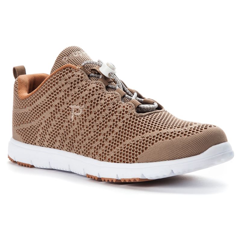 Propet TravelWalker EVO Sneakers Dame Taupe / Sienna | KC22uBWV