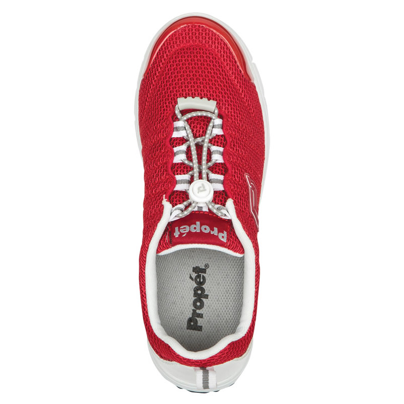 Propet TravelWalker II Sneakers Dame Rød Hvide | pYJ3lP03