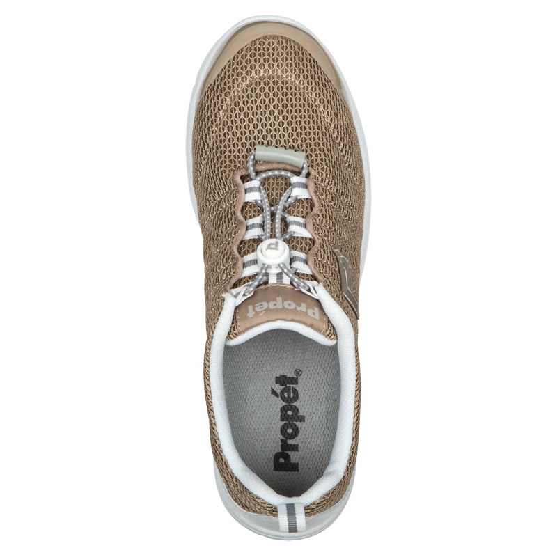 Propet TravelWalker II Sneakers Dame Taupe | vrJtQUJj