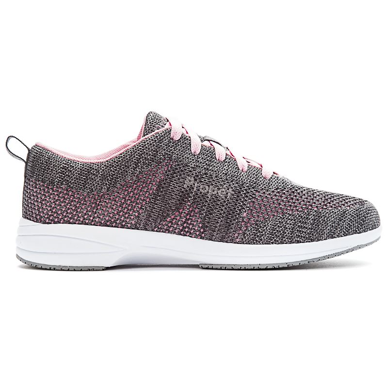 Propet Washable Walker Evolution Sneakers Dame Grå Lyserød | ge1LmNQs