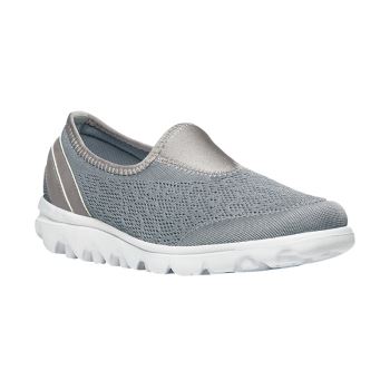 Propet TravelActive Slip-On Sneakers Dame Sølv | YV5CP9nY