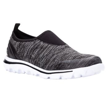 Propet TravelActive Slip-On Sneakers Dame Sort | fgEY1eAA