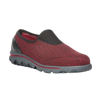 Propet TravelActive Slip-On Sneakers Dame Sort Rød | gzvgfD9Y