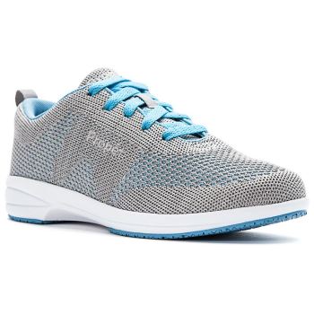 Propet Washable Walker Evolution Sneakers Dame Grå Blå | IZzd5WYq